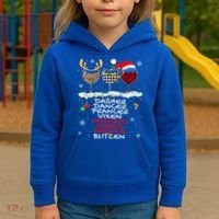 Dasher Dancer Prancer Vixen Moscato Vodka Tequila Blitzen Cool Gift Kids Hoodie thumb 3