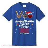 Dasher Dancer Prancer Vixen Moscato Vodka Tequila Blitzen Cool Gift Kids T-Shirt thumb 0