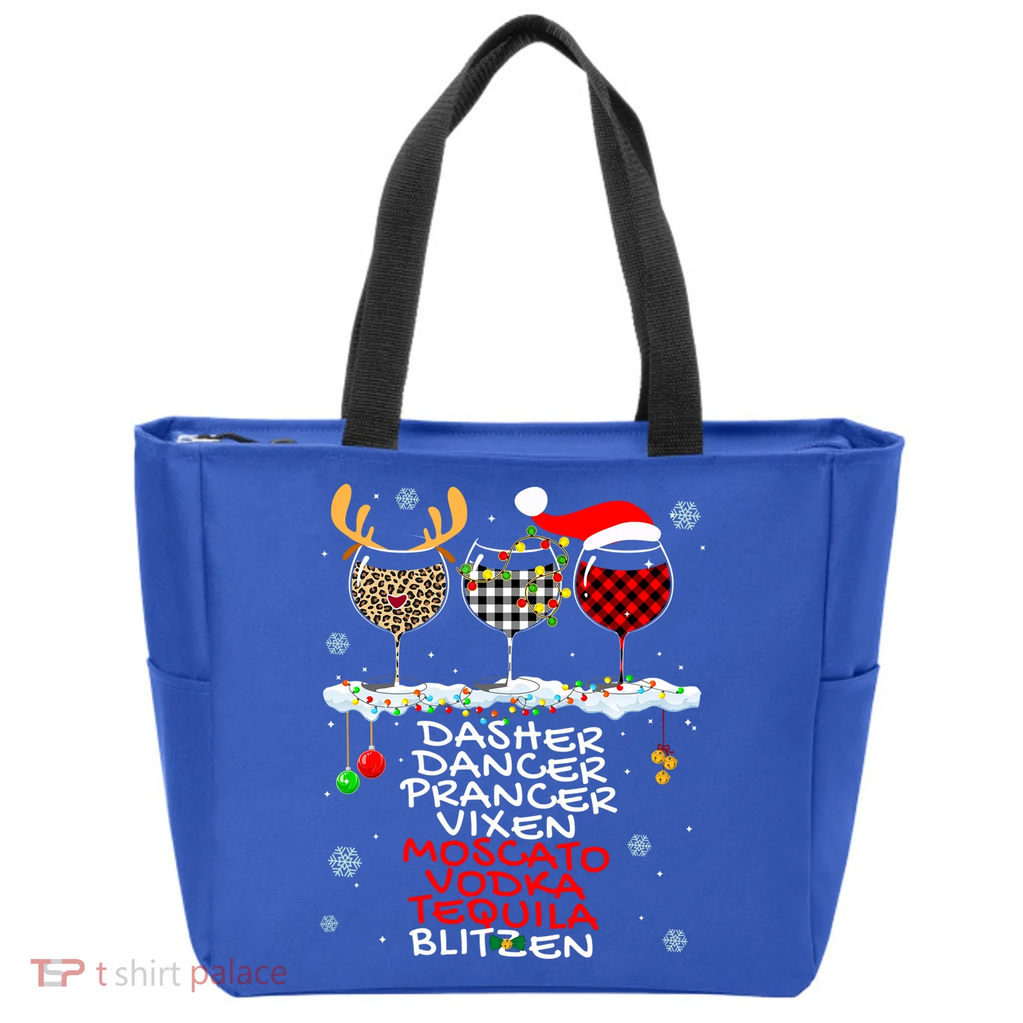 Dasher Dancer Prancer Vixen Moscato Vodka Tequila Blitzen Cool Gift Tote Bag