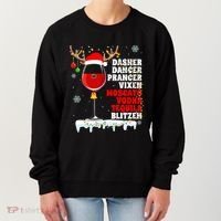 Dasher Dancer Prancer Vixen Moscato Vodka Tequila Blitzen Gift Women's Sweatshirt thumb 0