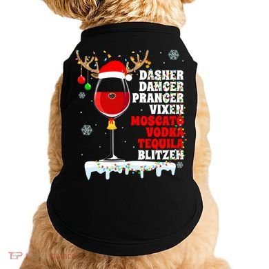 Dasher Dancer Prancer Vixen Moscato Vodka Tequila Blitzen Gift Doggie Tank