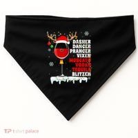 Dasher Dancer Prancer Vixen Moscato Vodka Tequila Blitzen Gift USA-Made Doggie Bandana thumb 0