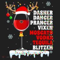 Dasher Dancer Prancer Vixen Moscato Vodka Tequila Blitzen Gift Beanie thumb 2