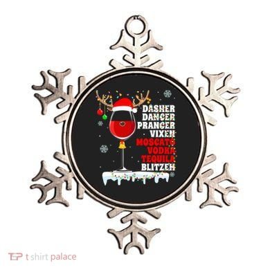 Dasher Dancer Prancer Vixen Moscato Vodka Tequila Blitzen Gift Ornament