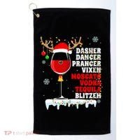 Dasher Dancer Prancer Vixen Moscato Vodka Tequila Blitzen Gift Golf Towel thumb 0