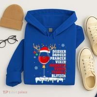 Dasher Dancer Prancer Vixen Moscato Vodka Tequila Blitzen Gift Hoodie thumb 4