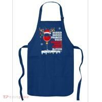 Dasher Dancer Prancer Vixen Moscato Vodka Tequila Blitzen Gift Apron thumb 0