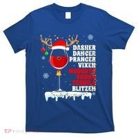 Dasher Dancer Prancer Vixen Moscato Vodka Tequila Blitzen Gift T-Shirt thumb 0