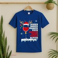 Dasher Dancer Prancer Vixen Moscato Vodka Tequila Blitzen Gift T-Shirt thumb 2