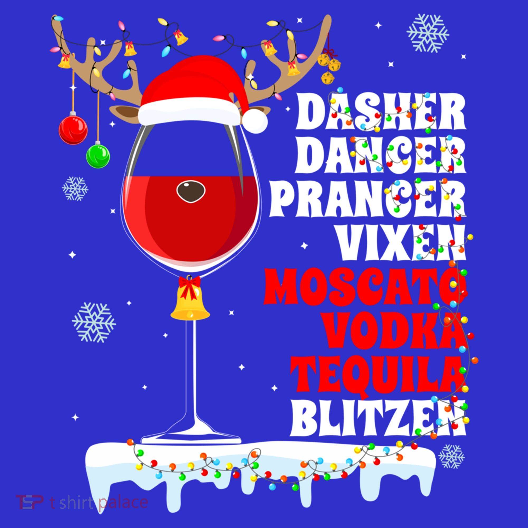 Dasher Dancer Prancer Vixen Moscato Vodka Tequila Blitzen Gift Toddler Hoodie