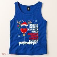 Dasher Dancer Prancer Vixen Moscato Vodka Tequila Blitzen Gift Tank Top thumb 2