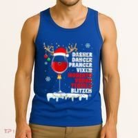 Dasher Dancer Prancer Vixen Moscato Vodka Tequila Blitzen Gift Tank Top thumb 3
