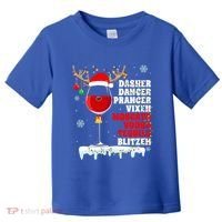 Dasher Dancer Prancer Vixen Moscato Vodka Tequila Blitzen Gift Toddler T-Shirt thumb 0