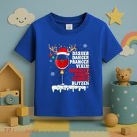 Dasher Dancer Prancer Vixen Moscato Vodka Tequila Blitzen Gift Toddler T-Shirt thumb 3
