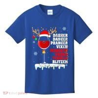 Dasher Dancer Prancer Vixen Moscato Vodka Tequila Blitzen Gift Kids T-Shirt thumb 0