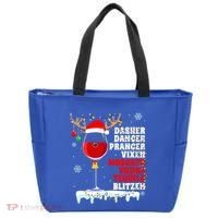 Dasher Dancer Prancer Vixen Moscato Vodka Tequila Blitzen Gift Tote Bag thumb 0