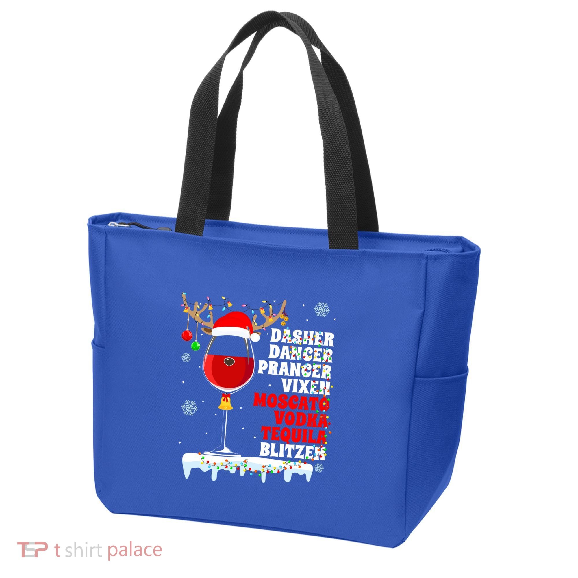 Dasher Dancer Prancer Vixen Moscato Vodka Tequila Blitzen Gift Tote Bag