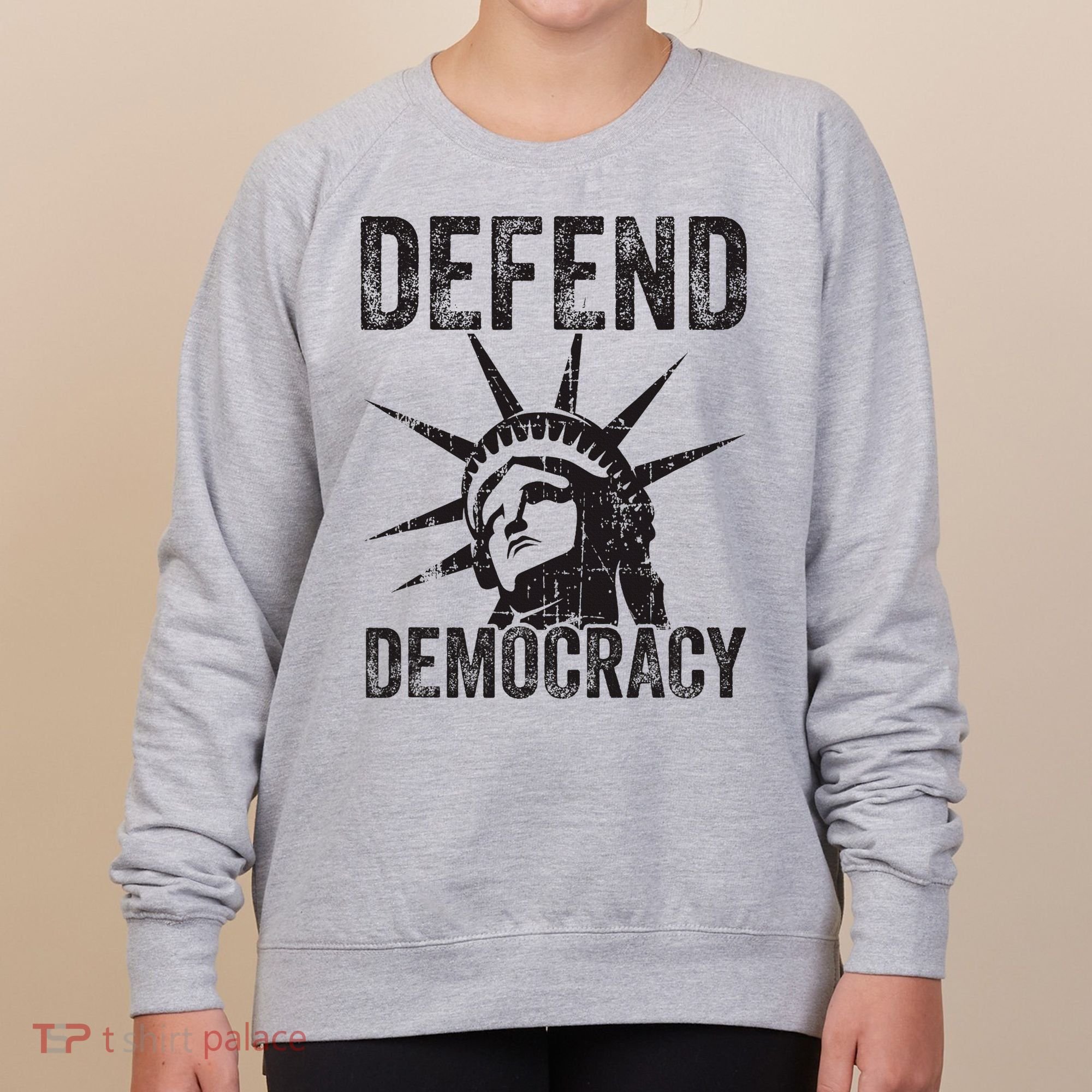 Defend Democracy Protect Voting Rights Save Vote Election Women's Sweatshirt