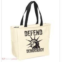 Defend Democracy Protect Voting Rights Save Vote Election Tote Bag thumb 2