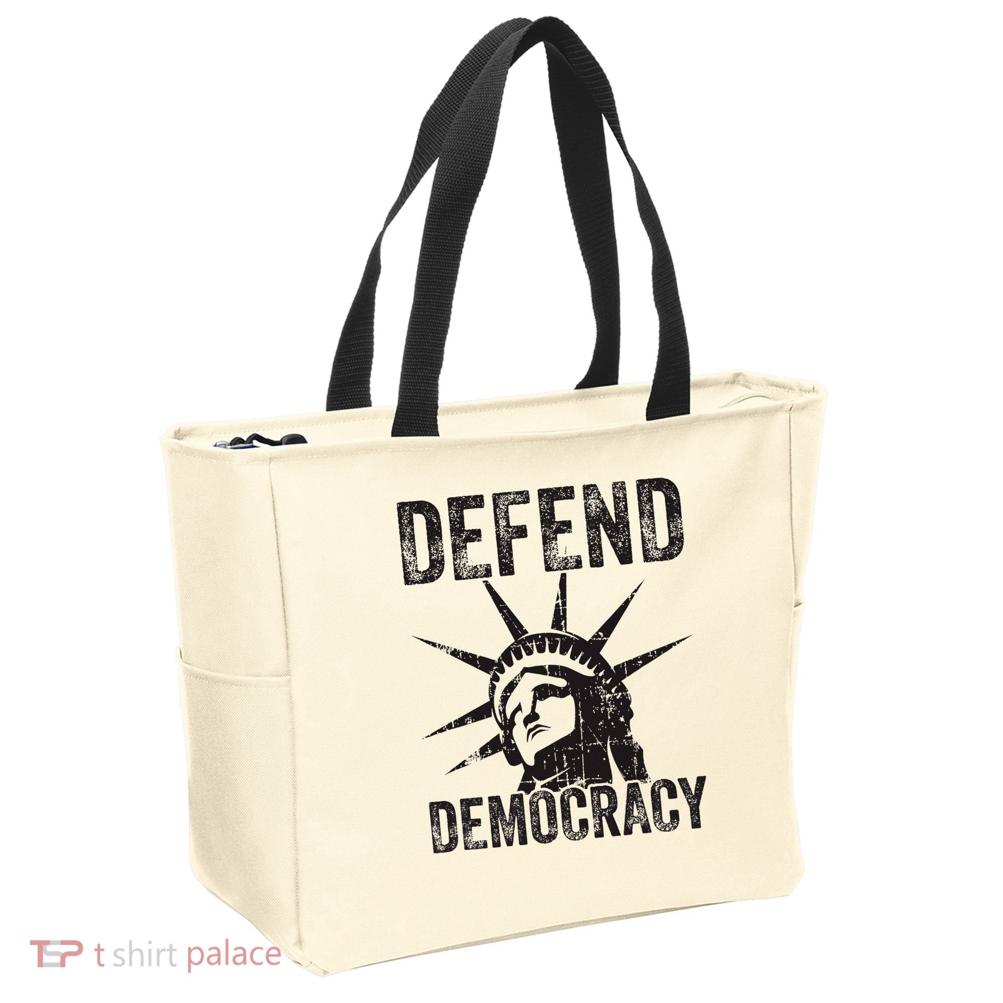 Defend Democracy Protect Voting Rights Save Vote Election Tote Bag