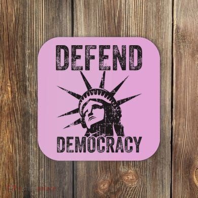 Defend Democracy Protect Voting Rights Save Vote Election Coaster