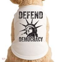 Defend Democracy Protect Voting Rights Save Vote Election Doggie Tank thumb 0