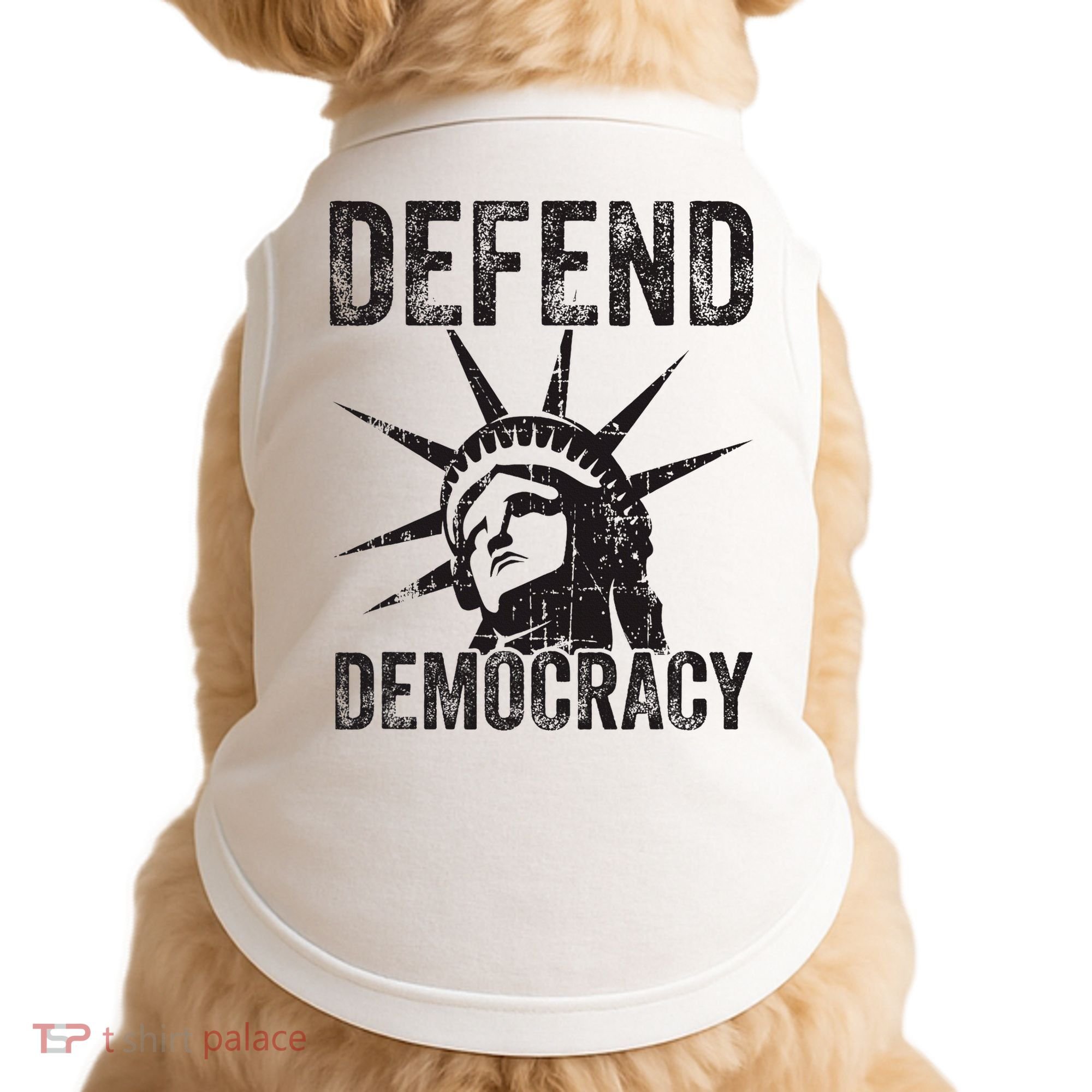 Defend Democracy Protect Voting Rights Save Vote Election Doggie Tank