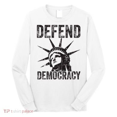 Defend Democracy Protect Voting Rights Save Vote Election Long Sleeve Shirt