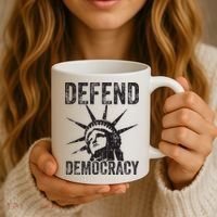 Defend Democracy Protect Voting Rights Save Vote Election Coffee Mug thumb 3