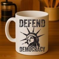 Defend Democracy Protect Voting Rights Save Vote Election Coffee Mug thumb 4