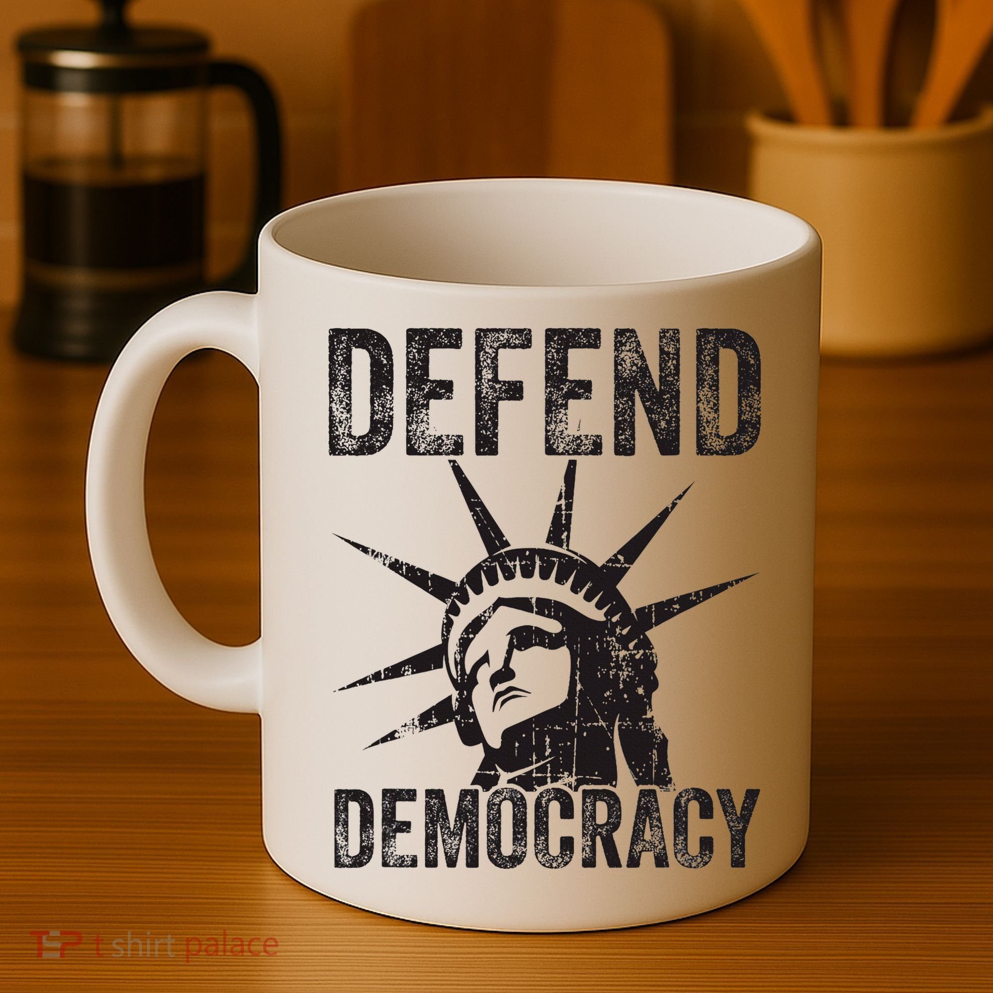 Defend Democracy Protect Voting Rights Save Vote Election Coffee Mug
