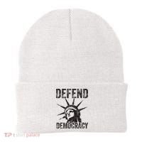 Defend Democracy Protect Voting Rights Save Vote Election Beanie thumb 0