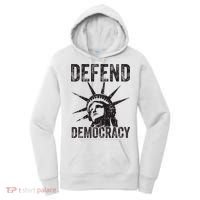 Defend Democracy Protect Voting Rights Save Vote Election Women's Hoodie thumb 0