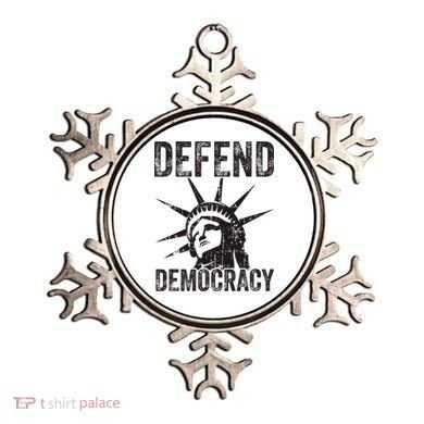 Defend Democracy Protect Voting Rights Save Vote Election Ornament