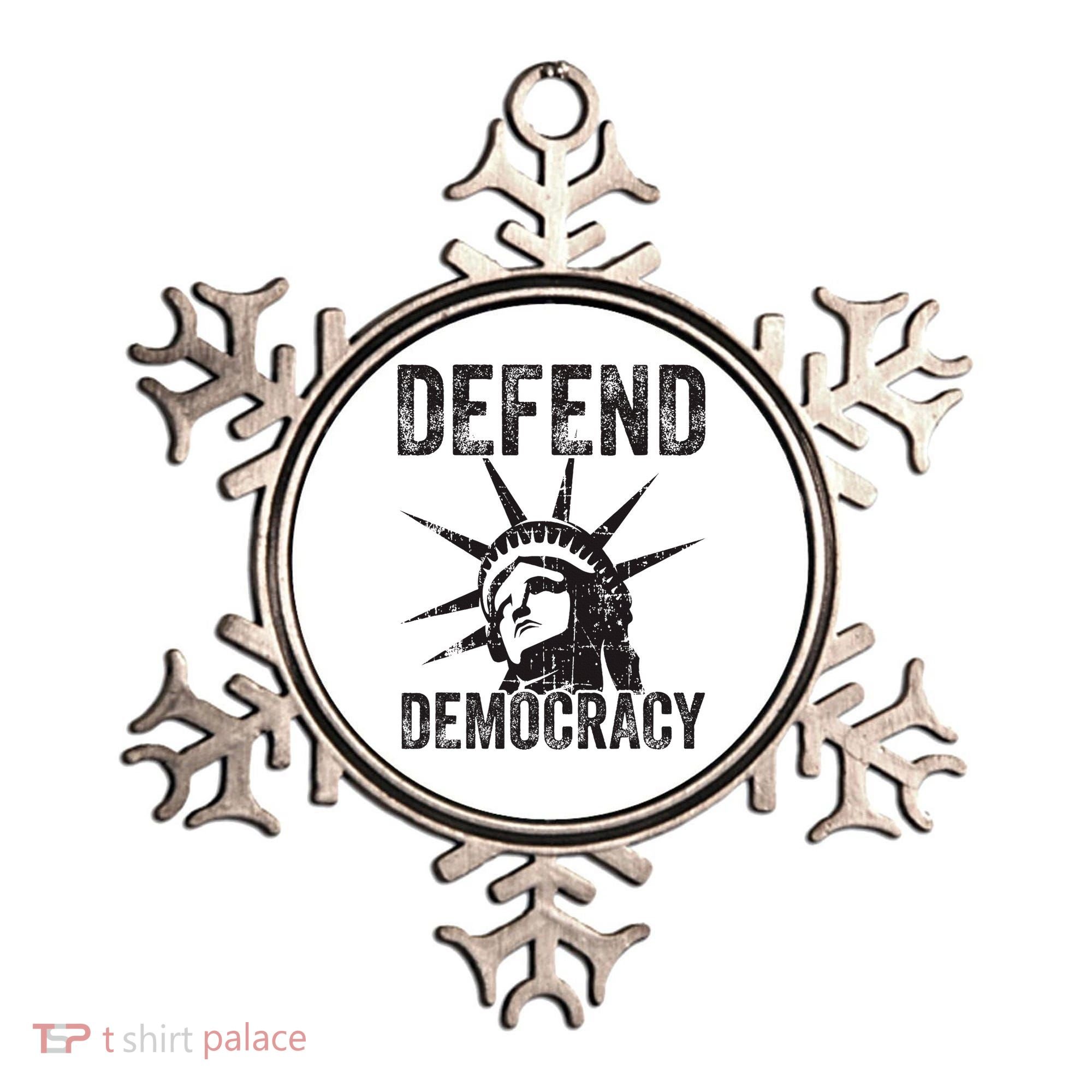 Defend Democracy Protect Voting Rights Save Vote Election Ornament