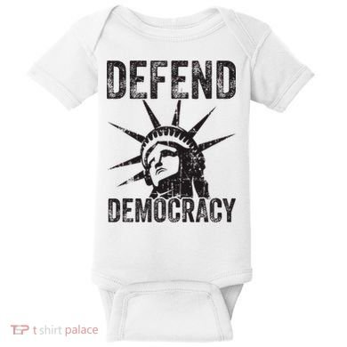 Defend Democracy Protect Voting Rights Save Vote Election Baby Bodysuit