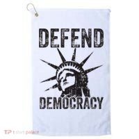 Defend Democracy Protect Voting Rights Save Vote Election Golf Towel thumb 0