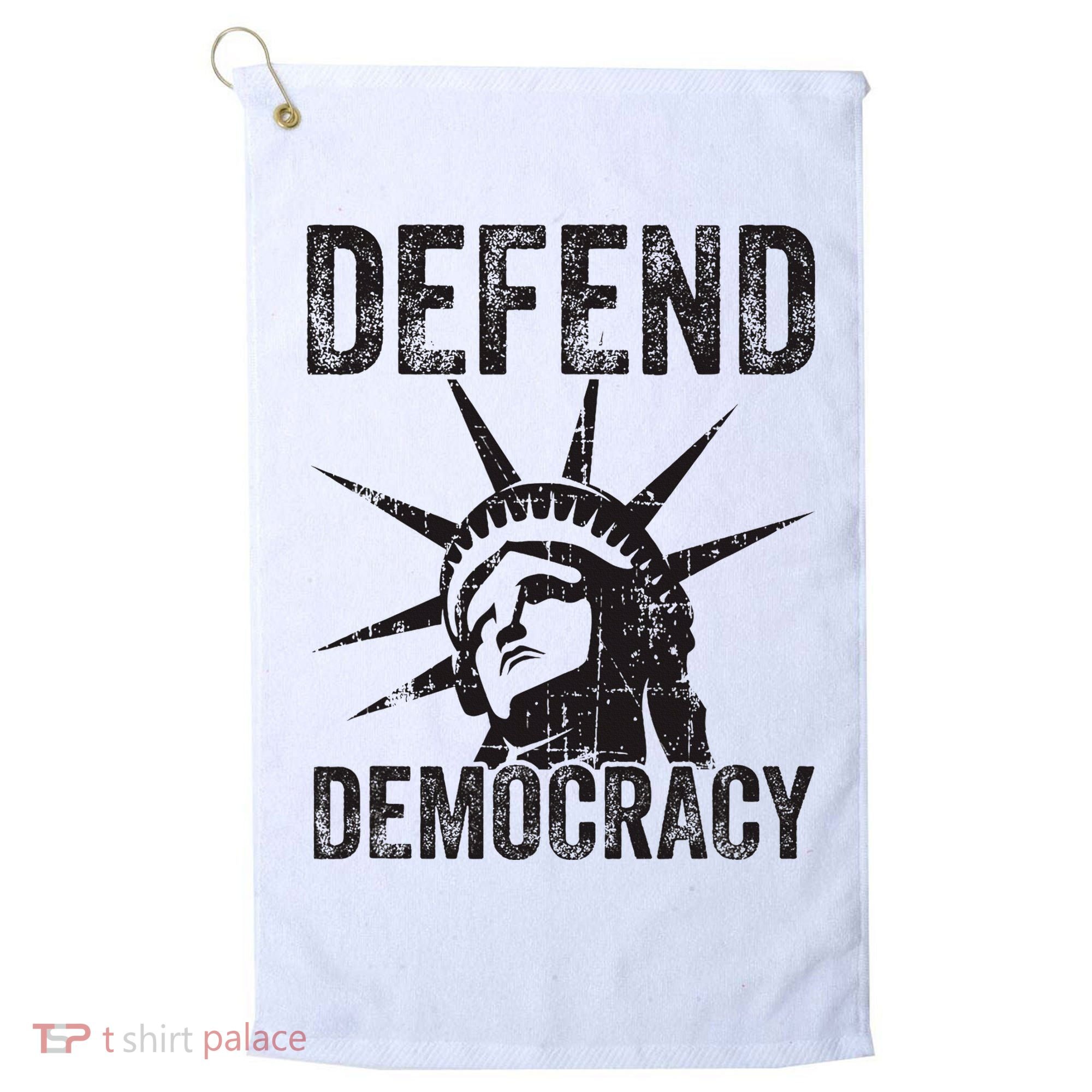 Defend Democracy Protect Voting Rights Save Vote Election Golf Towel
