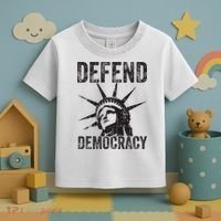 Defend Democracy Protect Voting Rights Save Vote Election Toddler T-Shirt thumb 3
