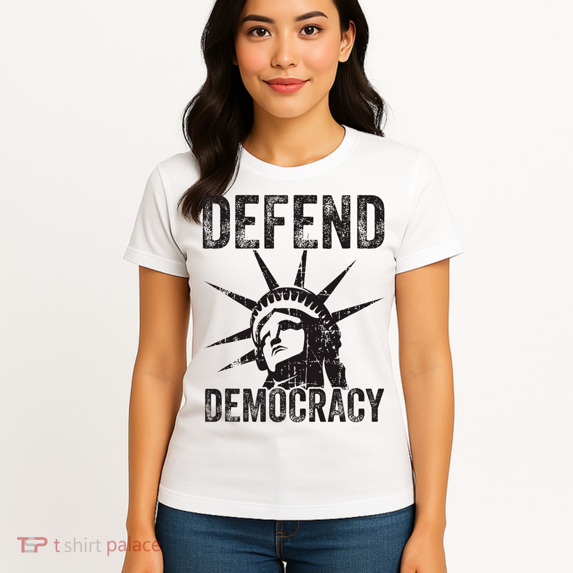 Defend Democracy Protect Voting Rights Save Vote Election Women's T-Shirt
