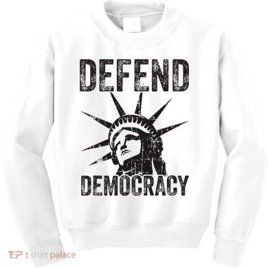 Defend Democracy Protect Voting Rights Save Vote Election Kids Sweatshirt