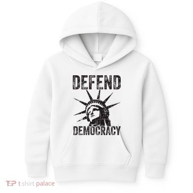 Defend Democracy Protect Voting Rights Save Vote Election Kids Hoodie