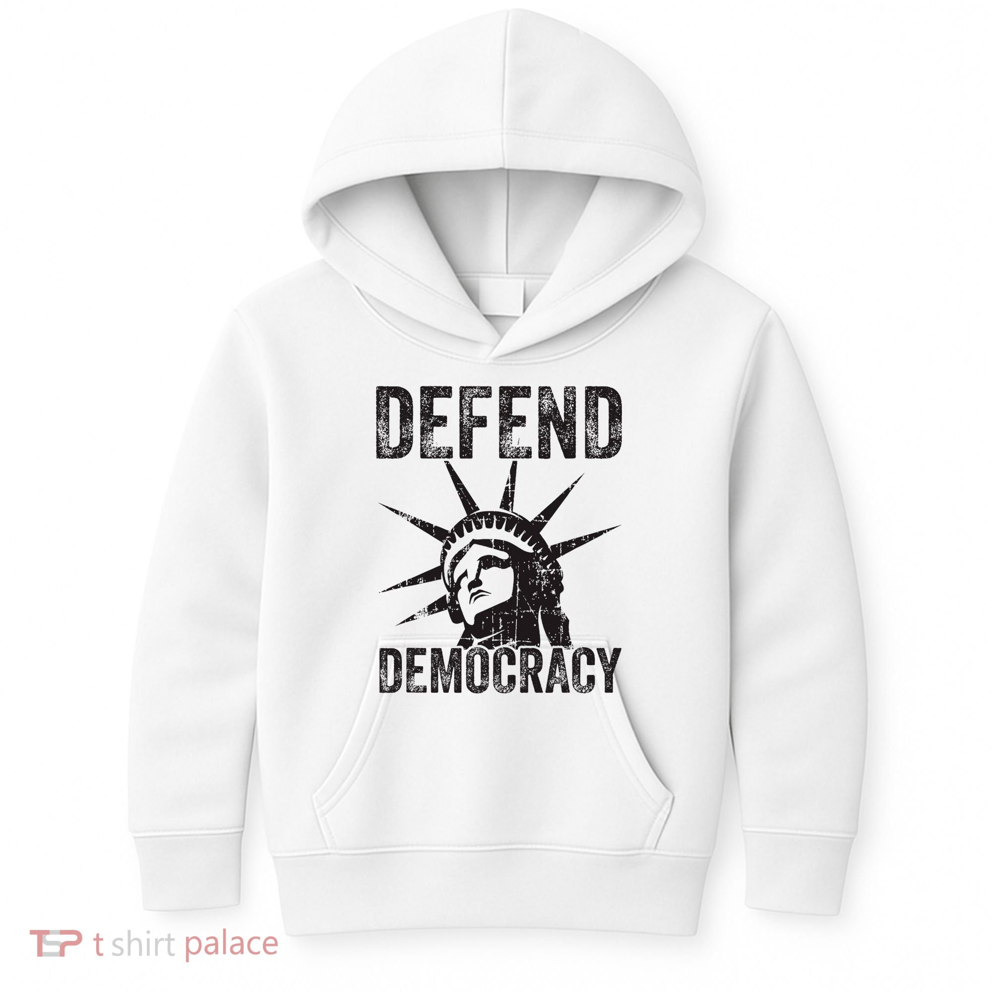 Defend Democracy Protect Voting Rights Save Vote Election Kids Hoodie