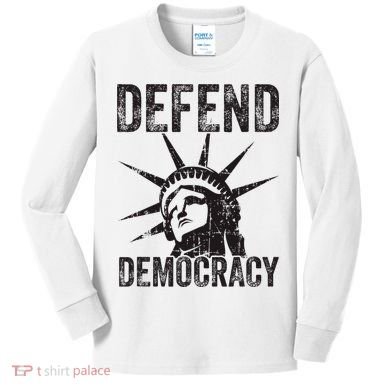 Defend Democracy Protect Voting Rights Save Vote Election Kids Long Sleeve Shirt