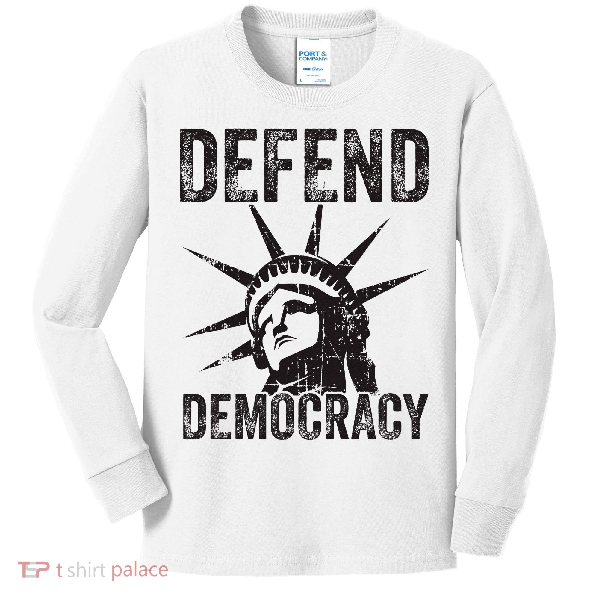 Defend Democracy Protect Voting Rights Save Vote Election Kids Long Sleeve Shirt