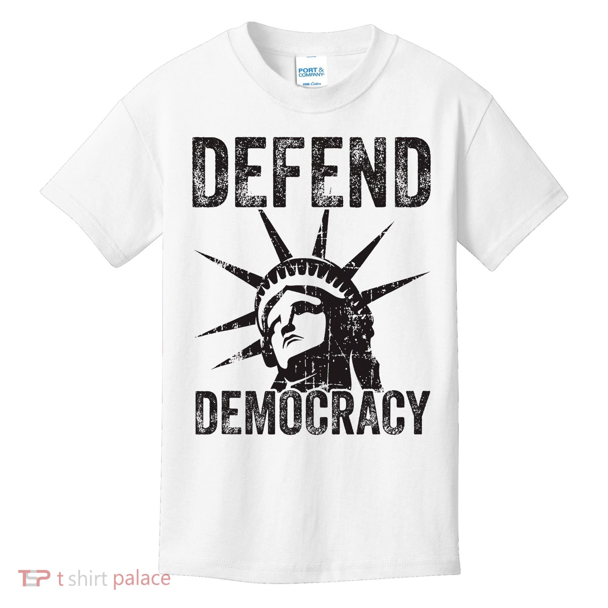 Defend Democracy Protect Voting Rights Save Vote Election Kids T-Shirt