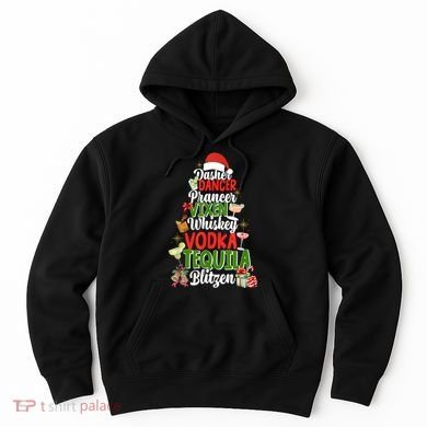 Dasher Dancer Prancer Vixen Moscato Vodka Tequila Blitzen Hoodie