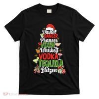 Dasher Dancer Prancer Vixen Moscato Vodka Tequila Blitzen T-Shirt thumb 0