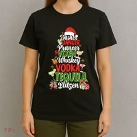 Dasher Dancer Prancer Vixen Moscato Vodka Tequila Blitzen T-Shirt thumb 4
