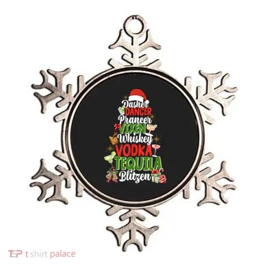 Dasher Dancer Prancer Vixen Moscato Vodka Tequila Blitzen Ornament